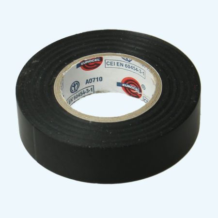 Isolatietape 19 mm x 25 meter zwart